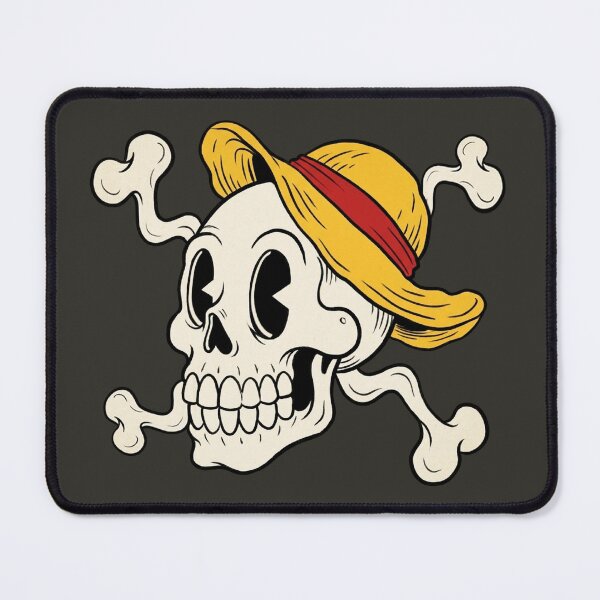 Item preview, Retro Cartoon Straw Hat Pirate Skull  designed and sold by Joako Zeta.