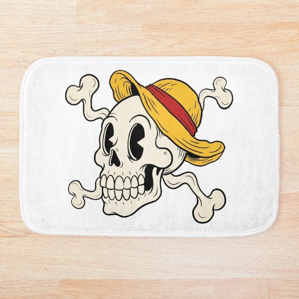 Item preview, Retro Cartoon Straw Hat Pirate Skull  designed and sold by Joako Zeta.