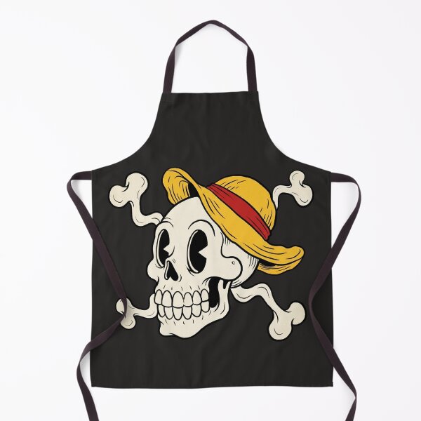 Item preview, Retro Cartoon Straw Hat Pirate Skull designed and sold by Joako Zeta.