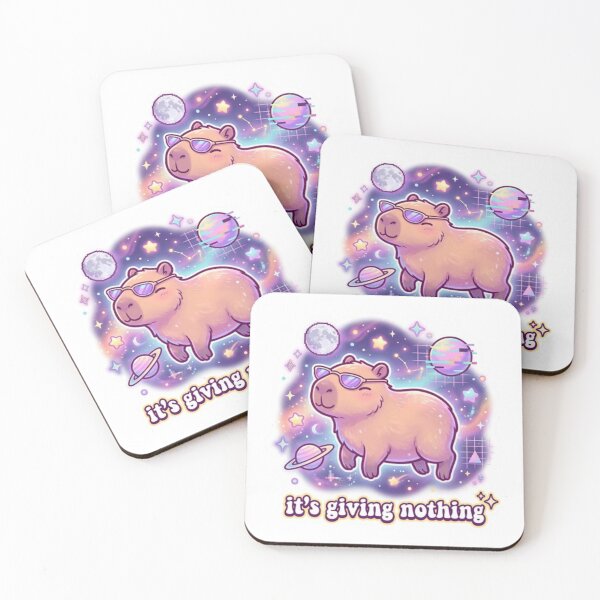 Item preview, It’s Giving Nothing Capybara designed and sold by Imaginarium of Chaos falcon88 .