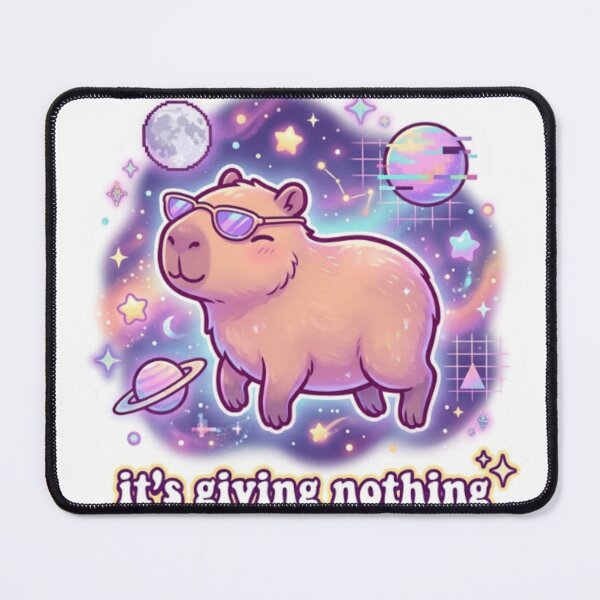 Item preview, It’s Giving Nothing Capybara designed and sold by Imaginarium of Chaos falcon88 .