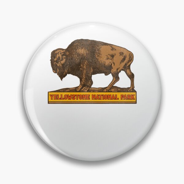 Artikelvorschau, Vintage Yellowstone Nationalpark Büffel Souvenir entworfen und verkauft von Amoor175.