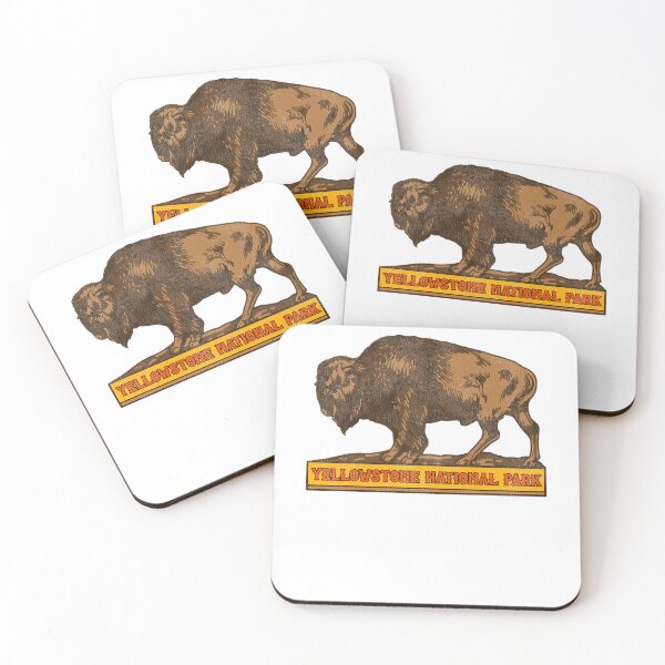 Artikelvorschau, Vintage Yellowstone Nationalpark Büffel Souvenir entworfen und verkauft von Amoor175.