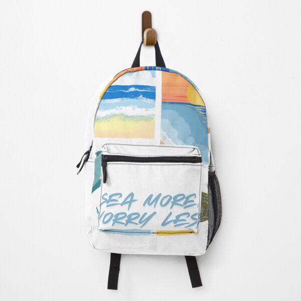 Item preview, Sea More, Worry less - Cute Ocean Animal Summer Beach Sunset Design designed and sold by GoodBaguette.