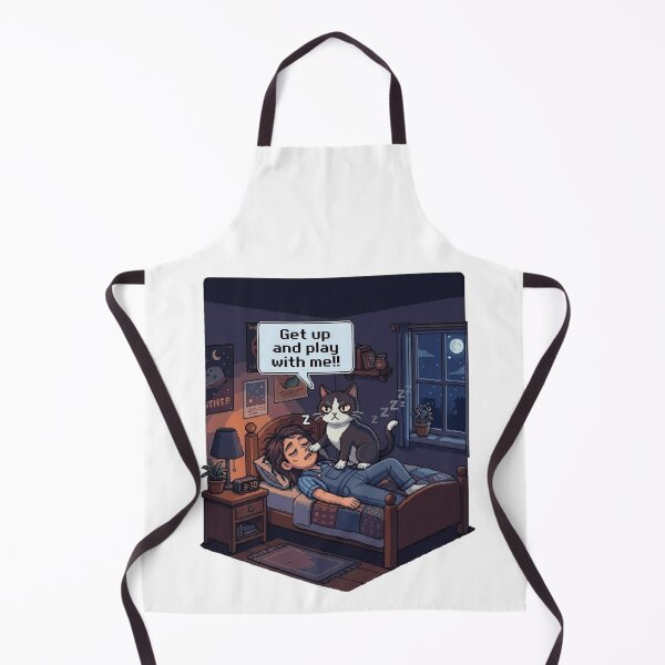 Item preview, Mother’s Day Tired Cat Mom – Funny Pixel Art Cat Wants to Play designed and sold by PawMic.