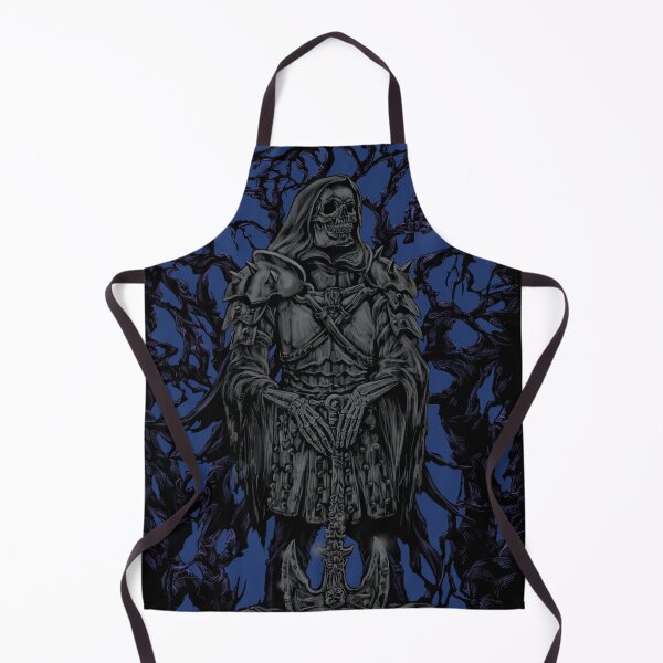 Item preview, Armored Skeleton Warrior with Battle Axe – Dark Forest Gothic Metal Art designed and sold by JustasVebra.