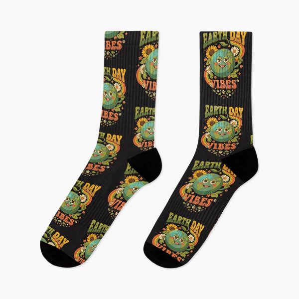 Item preview, Earth Day Vibes Cute Planet Retro Flower Power Eco Friendly designed and sold by DonaldMcCullum.