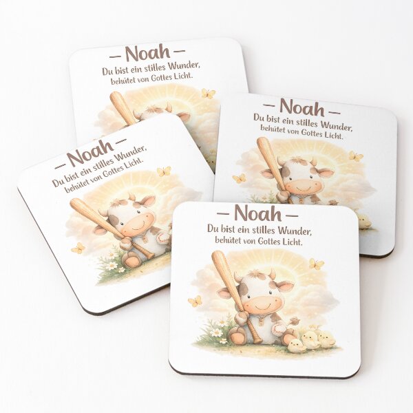 Item preview, Personalized cow nursery poster with the name Noah designed and sold by LoveNurseries.