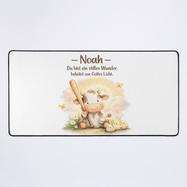 Item preview, Personalized cow nursery poster with the name Noah designed and sold by LoveNurseries.