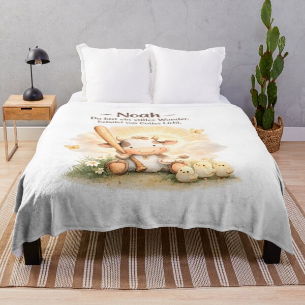 Item preview, Personalized cow nursery poster with the name Noah designed and sold by LoveNurseries.