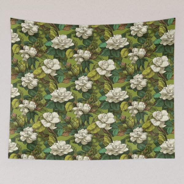 Item preview, Unique Gardenias Texture  - Birthday Flower Pattern  - Best Friend Gifts designed and sold by RoyalStarsPatts.