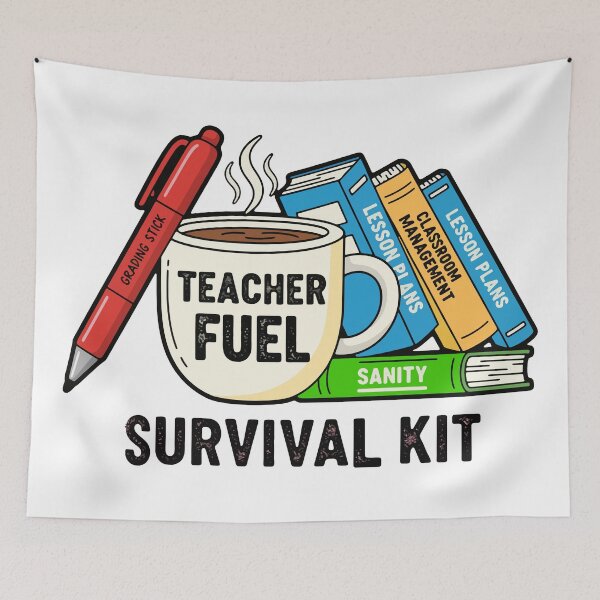 Item preview, The Teacher’s Survival Kit designed and sold by inkioboutique.