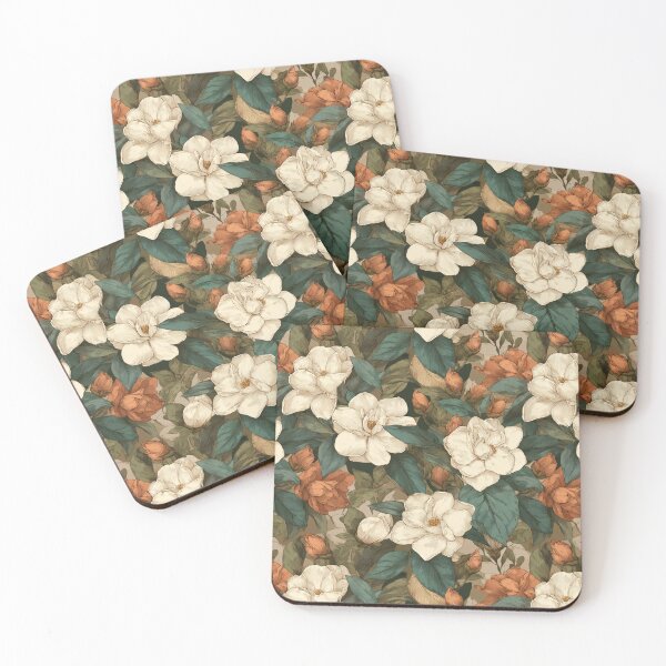 Item preview, Vibrant Gardenias  - Birth Flower Pattern  - Best Gifts For Women designed and sold by RoyalStarsPatts.