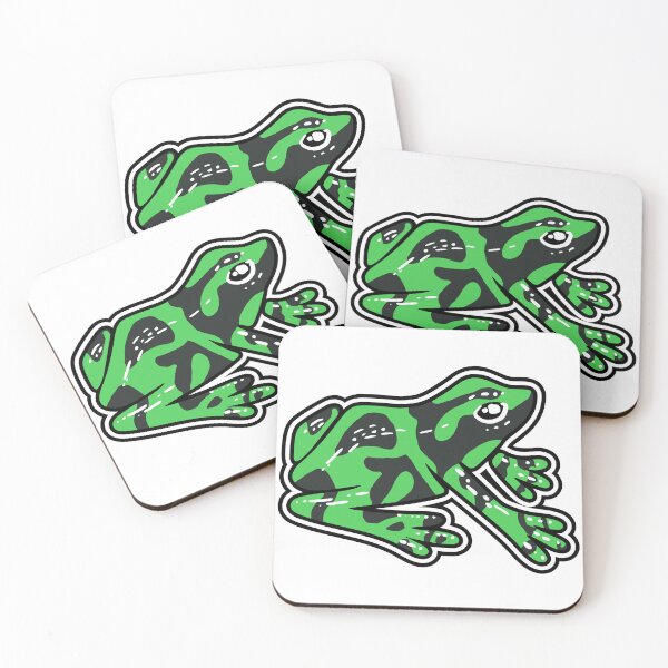 Item preview, Green and Black Poison Dart Frog designed and sold by ODruryStudios.