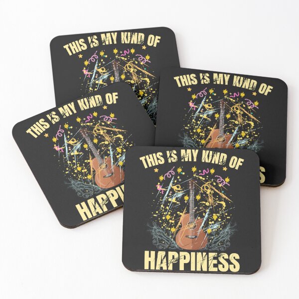 Item preview, This Is My Kind Of Happiness Guitar Music Lover Vintage Design designed and sold by Joyful-Pixel.