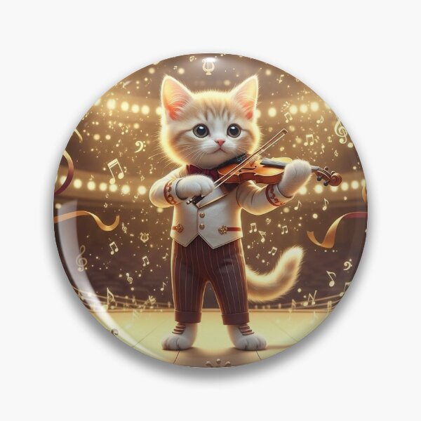 Item preview, Violin Kitten Musician in Concert Hall designed and sold by TORAKICHIYA.
