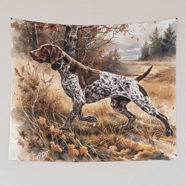Item preview, German Shorthaired Pointer , Watercolor  Art  designed and sold by TammyHunterArt.