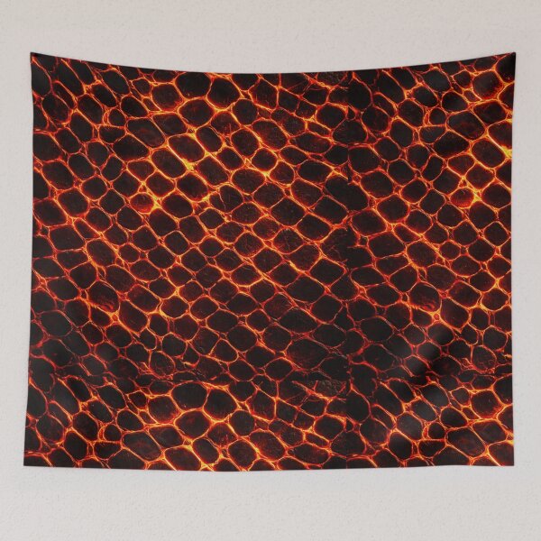 Item preview, Lava Snake Skin Phone Case | Fiery Red Molten Reptile Texture Cover | Dark Aesthetic designed and sold by ColorSplash123.