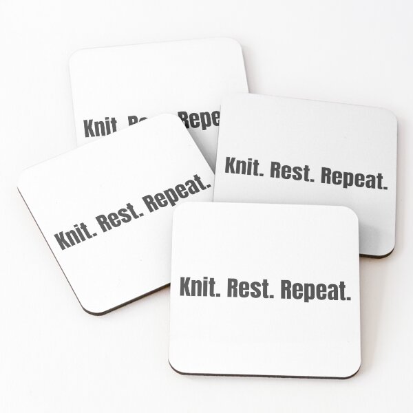 Item preview, Knit Rest Repeat - Cosy Knitting & Yarn Craft Design designed and sold by SipAndStitchCo.
