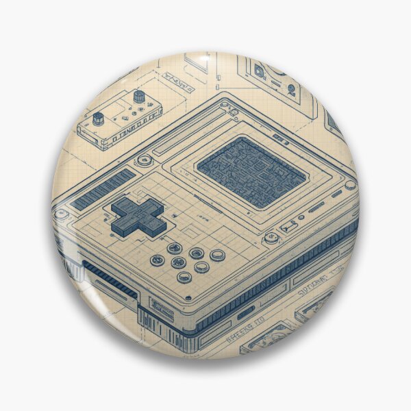 Item preview, Retro Gamer Blueprints Boom Boom Ink designed and sold by BoomBoomInk.