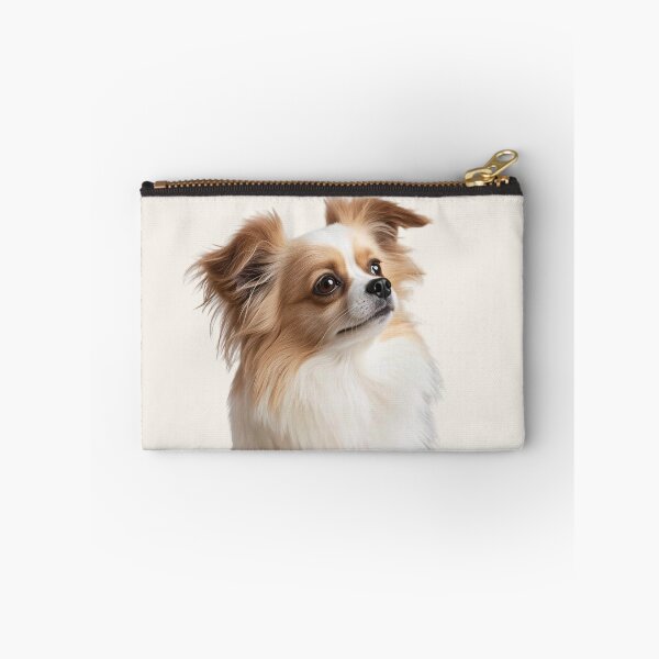 Item preview, Papillon Zeffi Perception Flow Portrait Design – Minimal Aware Dog Aesthetic designed and sold by ArtivaNest.