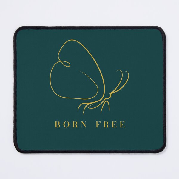 Item preview, Born Free Butterfly – Minimalist Gold Line Art Nature Design designed and sold by Slow Vibes Designs.