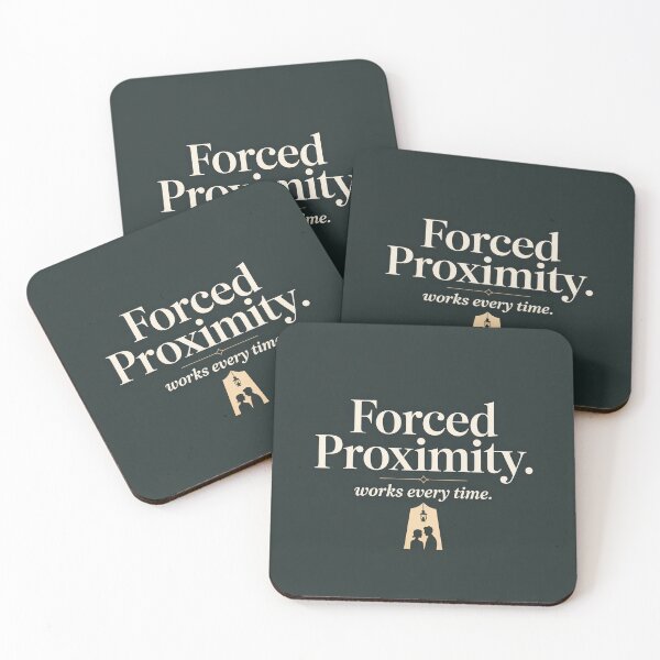 Item preview, Forced Proximity Works Every Time Romance Trope Bookish Gift designed and sold by faes-n-tropes.