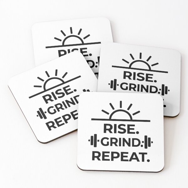 Item preview, Rise Grind Repeat Hustle Mindset for Fitness & Gym Motivation designed and sold by Urben Loop.
