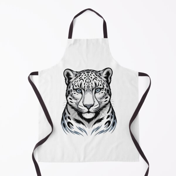 Item preview, Snow Leopard Face Minimalist Wildlife Illustration designed and sold by Zanigold.