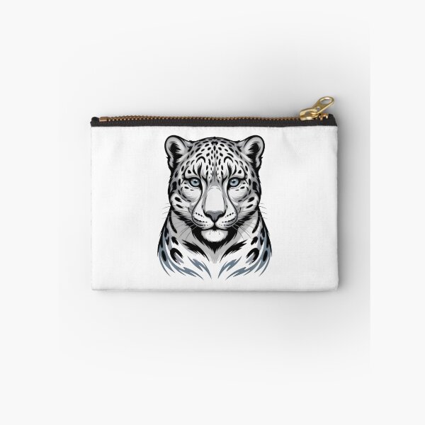 Item preview, Snow Leopard Face Minimalist Wildlife Illustration designed and sold by Zanigold.