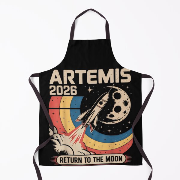 Item preview, Vintage Retro Artemis 2026 Return To The Moon Space Rocket Launch Aesthetic Art designed and sold by RuperDelois.
