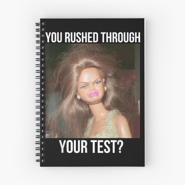 Item preview, Funny Sassy Doll Meme You Rushed Through Your Test Teacher Student Exam Humor designed and sold by RuperDelois.