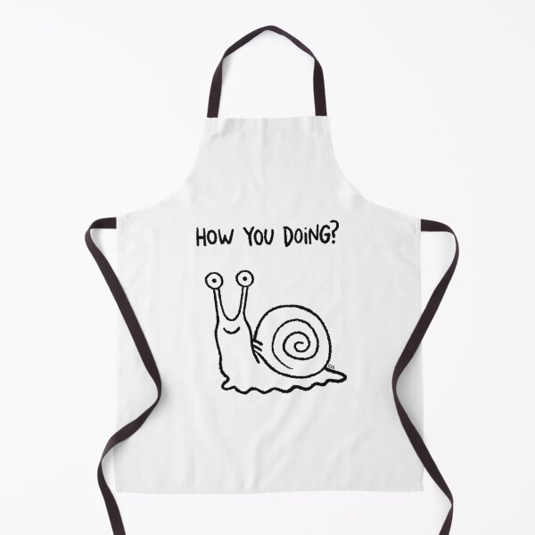 Item preview, Friendly Snail Doodle - How you doing? designed and sold by PickledjoArt.