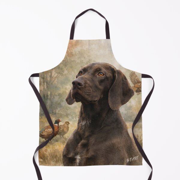 Item preview, GSP Pointing Dog with pheasant, Wildlife Art designed and sold by TammyHunterArt.