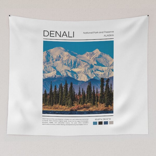 Item preview, Denali National Park and Preserve - Alaska designed and sold by StudioRedKoala.