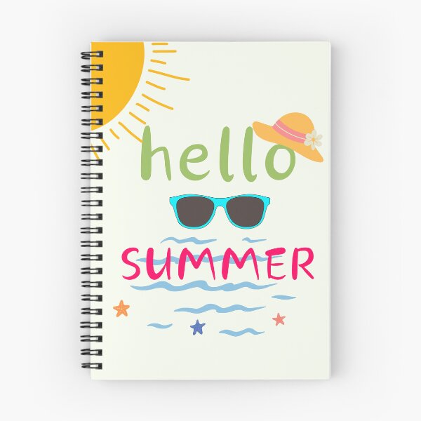 Aperçu de l'œuvre Bonjour l'été ! Ambiance plage lumineuse – Illustration soleil, lunettes de soleil et océan créée et vendue par DearPrint.
