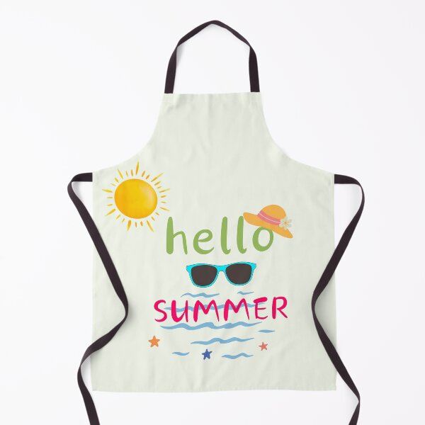 Item preview, Hello Summer Bright Beach Vibes Design – Fun Sun, Sunglasses & Ocean Illustration designed and sold by DearPrint.