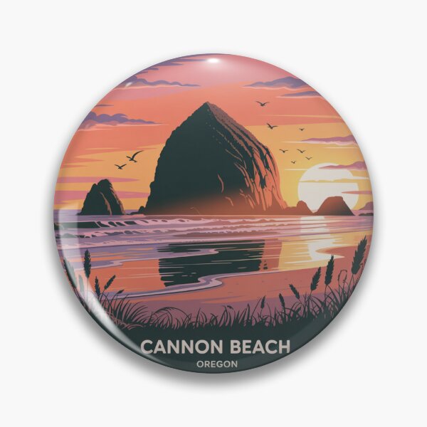 Item preview, Cannon Beach Oregon: Sunset Haystack Rock Coastal Art designed and sold by CircinusStore.