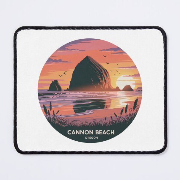 Item preview, Cannon Beach Oregon: Sunset Haystack Rock Coastal Art designed and sold by CircinusStore.