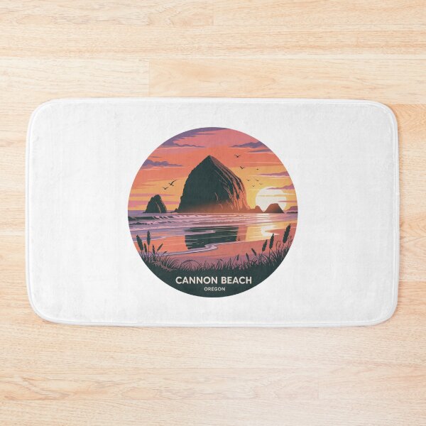 Item preview, Cannon Beach Oregon: Sunset Haystack Rock Coastal Art designed and sold by CircinusStore.