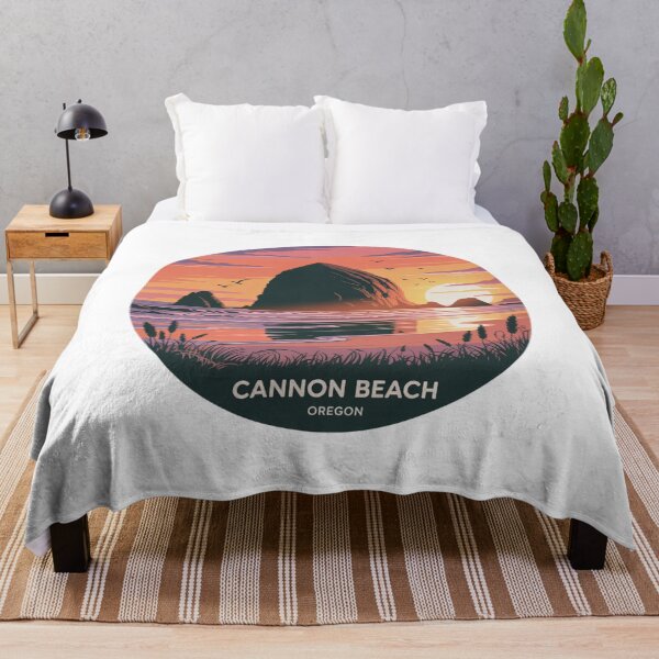 Item preview, Cannon Beach Oregon: Sunset Haystack Rock Coastal Art designed and sold by CircinusStore.