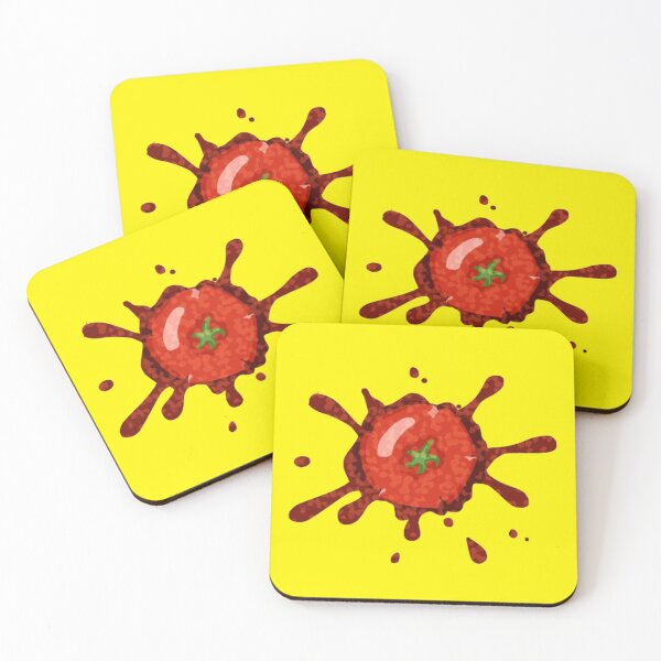 Item preview, tomato splat designed and sold by trinketgal.