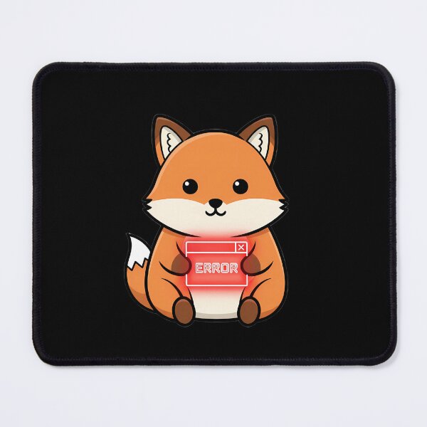 Item preview, System Error Fox – Critically Cute – Retro Glitch Aesthetic designed and sold by Phetuvov.