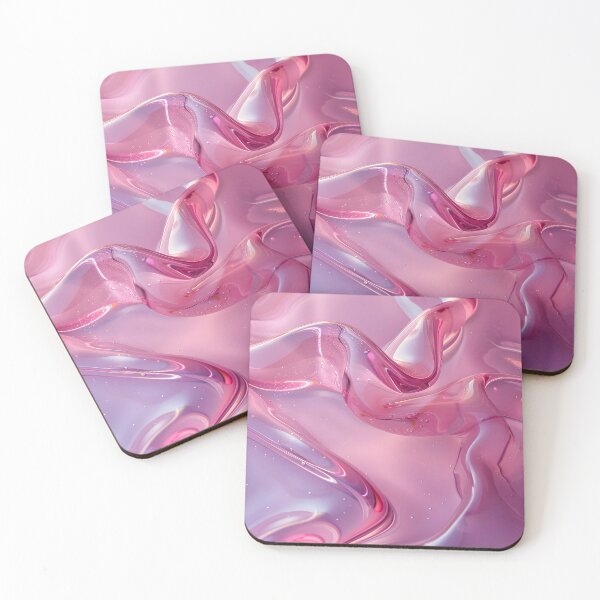 Item preview, Pastel Pink Glossy Fluid Abstract with Soft Light Reflection Texture designed and sold by daila70.