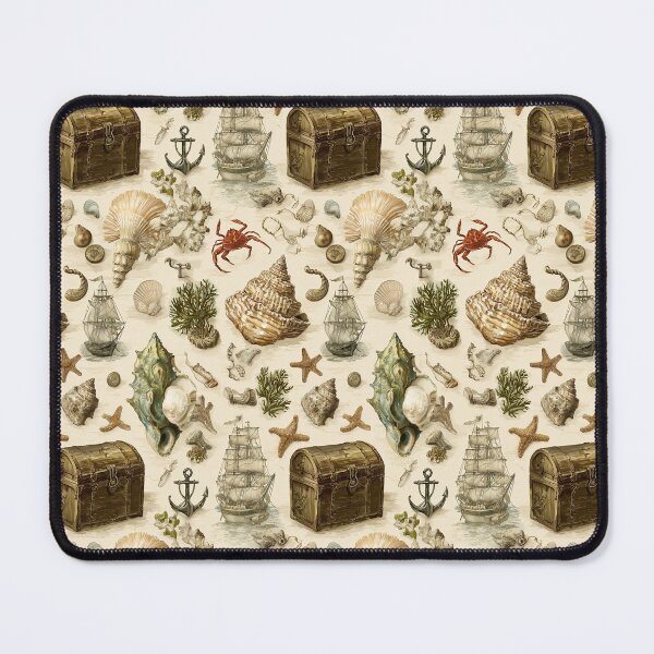 Item preview, Old Ship Anchor and Shells Sepia Drawing designed and sold by Piotrek0001.