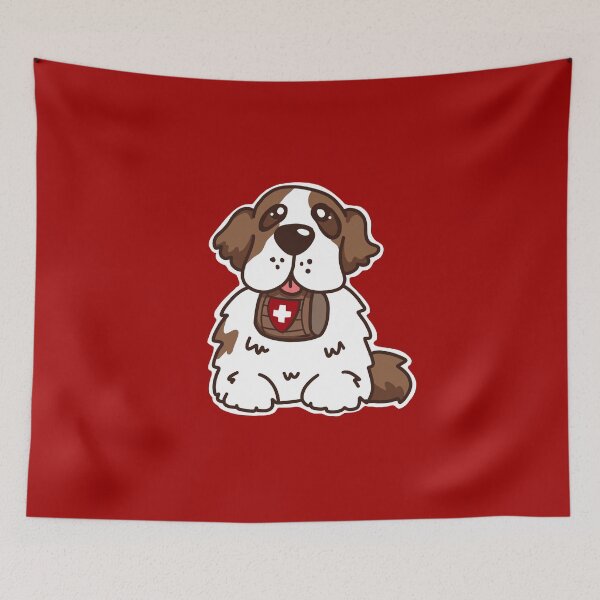 Item preview, Swiss mountain dog Saint Bernard puppy designed and sold by sianelliot.