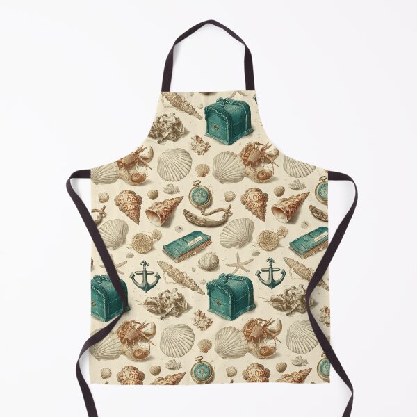 Item preview, Teal Treasure Chest and Seashells Art designed and sold by Piotrek0001.
