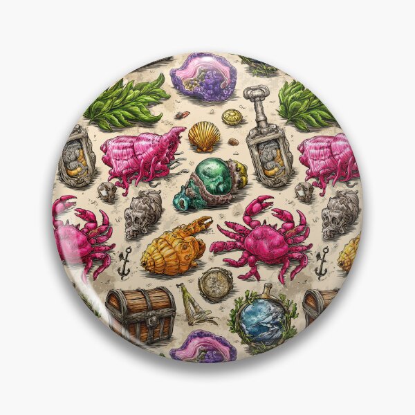 Item preview, Colorful Crab Pink Shell and Treasures designed and sold by Piotrek0001.
