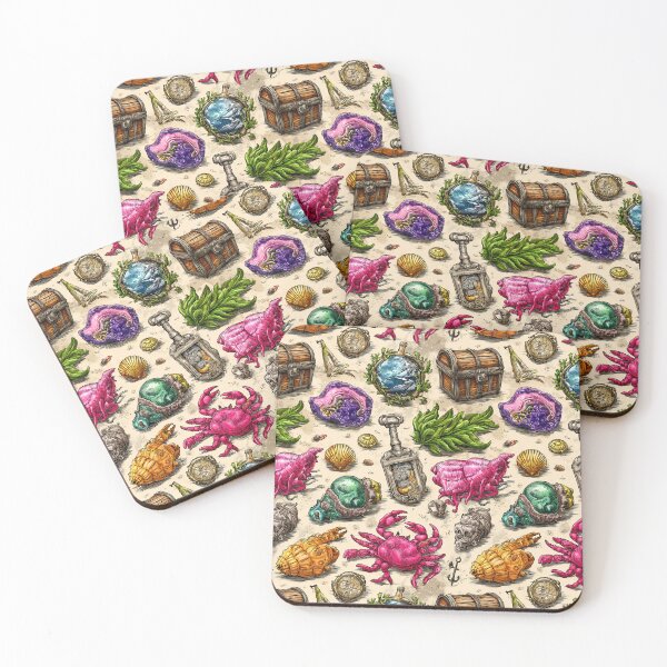 Item preview, Colorful Crab Pink Shell and Treasures designed and sold by Piotrek0001.