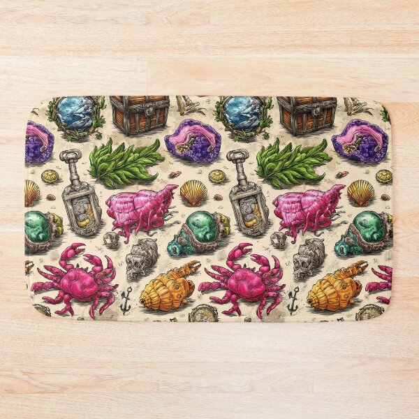 Item preview, Colorful Crab Pink Shell and Treasures designed and sold by Piotrek0001.